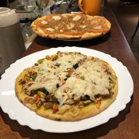 Spicy “beef” pizza  at Vegan Taipei in Taipei