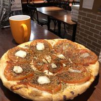 Margarita pizza at Vegan Taipei in Taipei