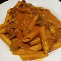 Pasta with mushroom and cashew nut at Vegan Taipei in Taipei