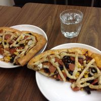 pizza at Vegan Taipei in Taipei