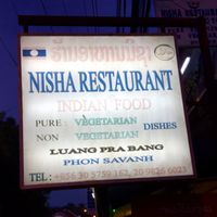 only Indian restaurant  at Nisha Restaurant in Luang Prabang