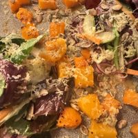 Quinoa and Squash Salad with Vegan Cheesee  at Plas Yn Dre in Bala