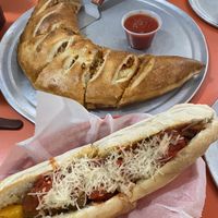 Stromboli and vegan meatball sub  at Zetina's in Halifax