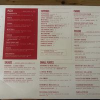 Menu part 2  at Pizzeria La Rosa in New Rochelle