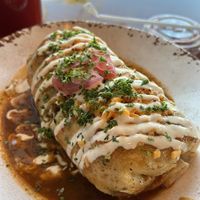 Wet asada burrito   at The Mustard Seed in Cerritos