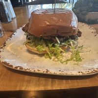 New oyster mushroom chikn sando  at The Mustard Seed in Cerritos