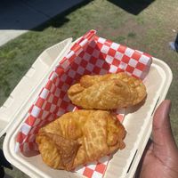 Macaroni egg rolls   at Golene's Vegan Kitchen in Murrieta