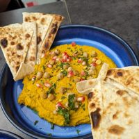 Turmeric hummus at Manahatta Sheffield in Sheffield
