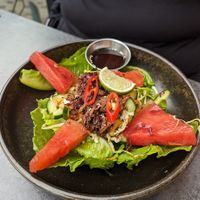 Mock duck salad at Manahatta Sheffield in Sheffield