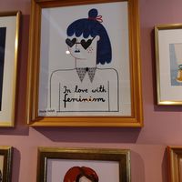 they have pretty art exhibited in the cafe at Bun Bakery in Krakow