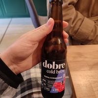 they sell various cold brew bottles at Bun Bakery in Krakow