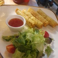 Vegan Spring Rolls with vegetables at Tásos in Zakynthos