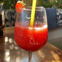 Frozen strawberry daiquiri   at Tásos in Zakynthos