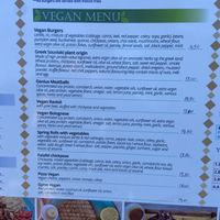 Menu  at Tásos in Zakynthos