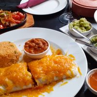 They even had vegan cheese for the top of the enchilada as well as knowing the guacamole was vegan. at Emma's Cantina Mexicana in Lanzarote