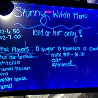 Skinny Witch Menu  at Roast The Dead Coffee in Yucaipa
