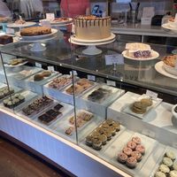Front view of the cafe’s baked treats  at Petunia's Pies and Pastries in Portland