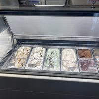 The cafe’s selection of ice cream  at Petunia's Pies and Pastries in Portland