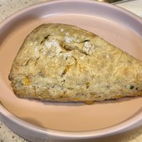 Cheddar herb scone (YUM!!!)  at Petunia's Pies and Pastries in Portland