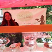 Petunias representing at Portlands Farmers Market. Thank you! at Petunia's Pies and Pastries in Portland