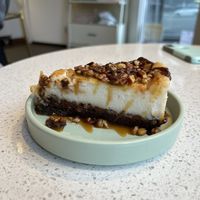 ‘Turtle’ Cheesecake (caramel & nuts)  at Petunia's Pies and Pastries in Portland
