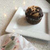 Chocolate peanut butter cupcake at Petunia's Pies and Pastries in Portland
