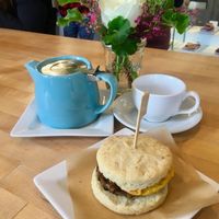 Breakfast biscuit at Petunia's Pies and Pastries in Portland
