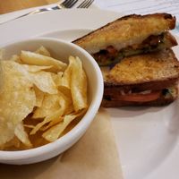 Pesto panini at Petunia's Pies and Pastries in Portland