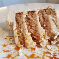 The cakes are amazing - we struggled with two to eat a slice! at Petunia's Pies and Pastries in Portland