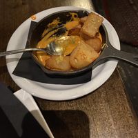 Patatas aji (took pic after we started hehe)   at BLK SHP in Swedesboro