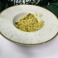 Green pasta vegan  at Fabbrica in Pula