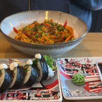 Sweet & Sour noodles  at Hlodufell Restaurant & Bar in Husavik