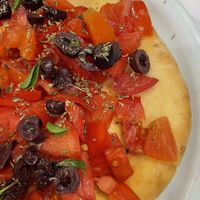 Vegan bruschetta  at Parthenon in Zakynthos