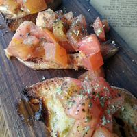 Bruscetta starter at Amico Bio - Holborn  in London