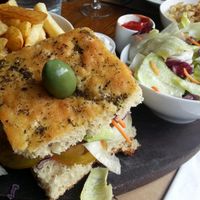 Seitan burger at Amico Bio - Holborn  in London