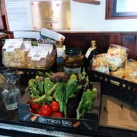 Organic Veggies, pasta and beans at Amico Bio - Holborn  in London