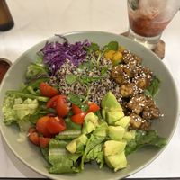 Vegan tempeh bowl  at Lowcal Kitchen & Salad in Malang