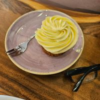 vanilla cupcake at The Veg Box Cafe - London in North West London
