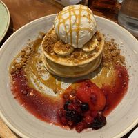 Banana Biscoff Pancakes  at The Veg Box Cafe - London in North West London