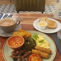 Full breakfast at The Veg Box Cafe - London in North West London