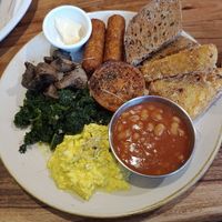 Full English breakfast at The Veg Box Cafe - London in North West London