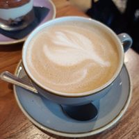 Oat milk latte at The Veg Box Cafe - London in North West London