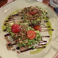 Pea avo toast   at The Veg Box Cafe - London in North West London