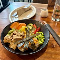 The soy-glazed tofu    at The Veg Box Cafe - London in North West London