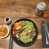 Tofu glaze bowl w kimchi  at The Veg Box Cafe - London in North West London