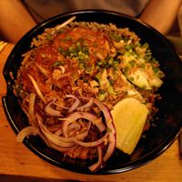 Fried rice with katsu at Pitaya  in Biarritz