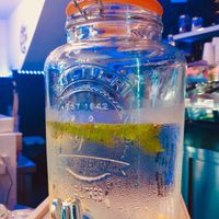 cool lemon mint water at Blue's Cafe in Cork