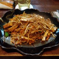 Vegan Pad Thai with tofu at Thai-Viet Street Food Imbiss in Cologne