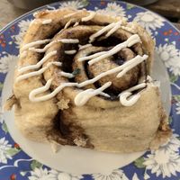 Cinnamon bun  at C+ Bakery in Berlin