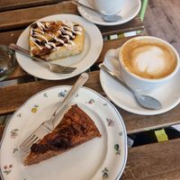 Banana bread and a cinnamon bun #Veganuary at C+ Bakery in Berlin
